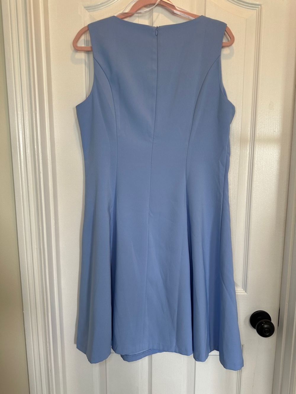 AGB Sleeveless Midi Dress in Light Blue - Picture 2 of 5